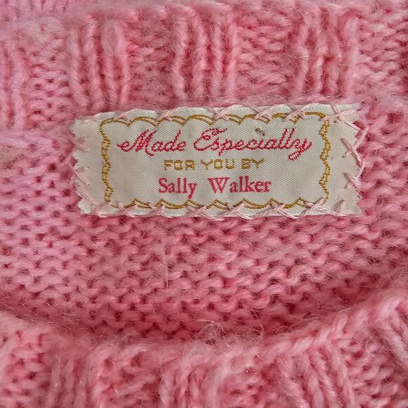 American VTG Womens Sz M Hand Knit Beaded Sweater Pullover Maple Leafs Holiday - Picture 8 of 12